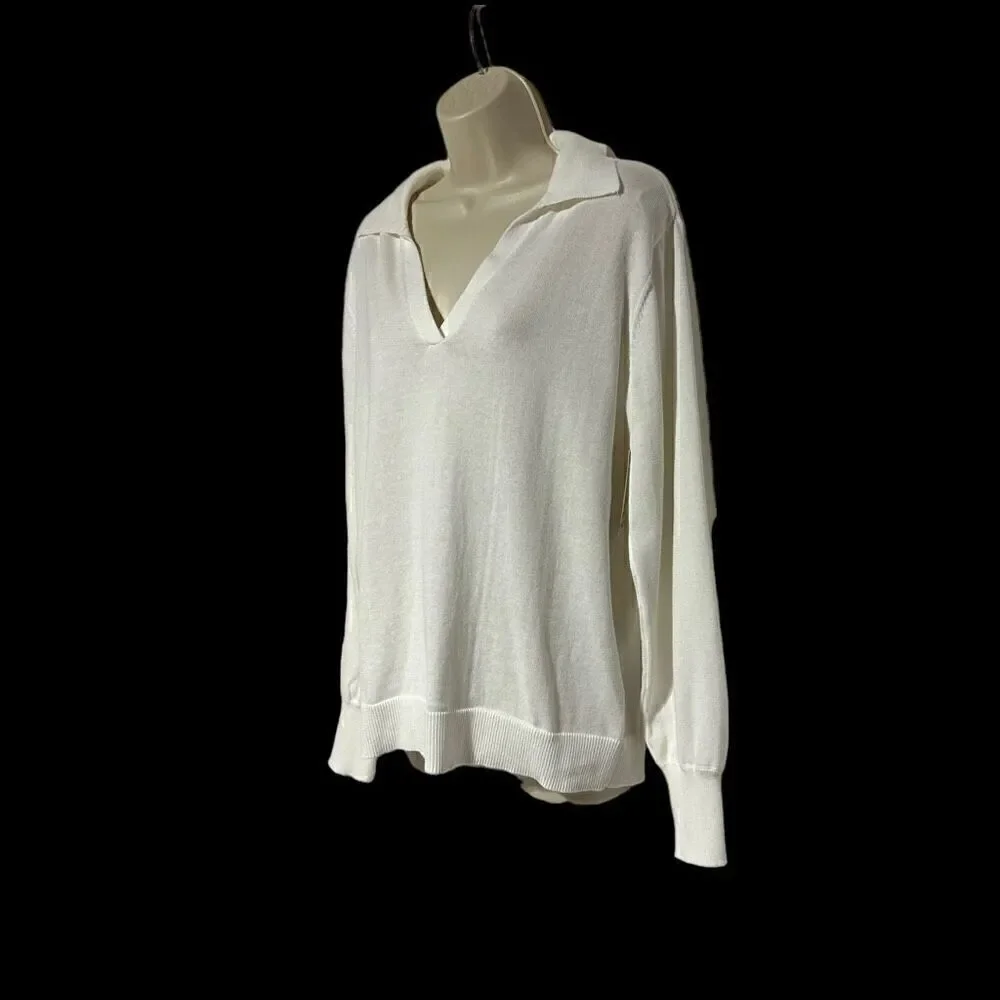 NWT Vince Camuto Women’s Pullover Collared Lightweight Sweater